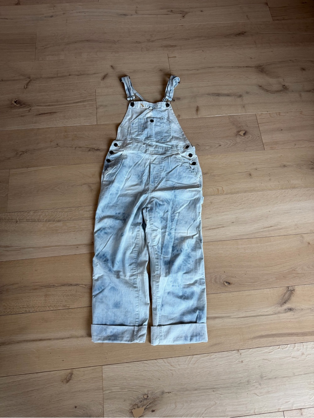 Faherty Women’s Blue Stripped Overalls XS